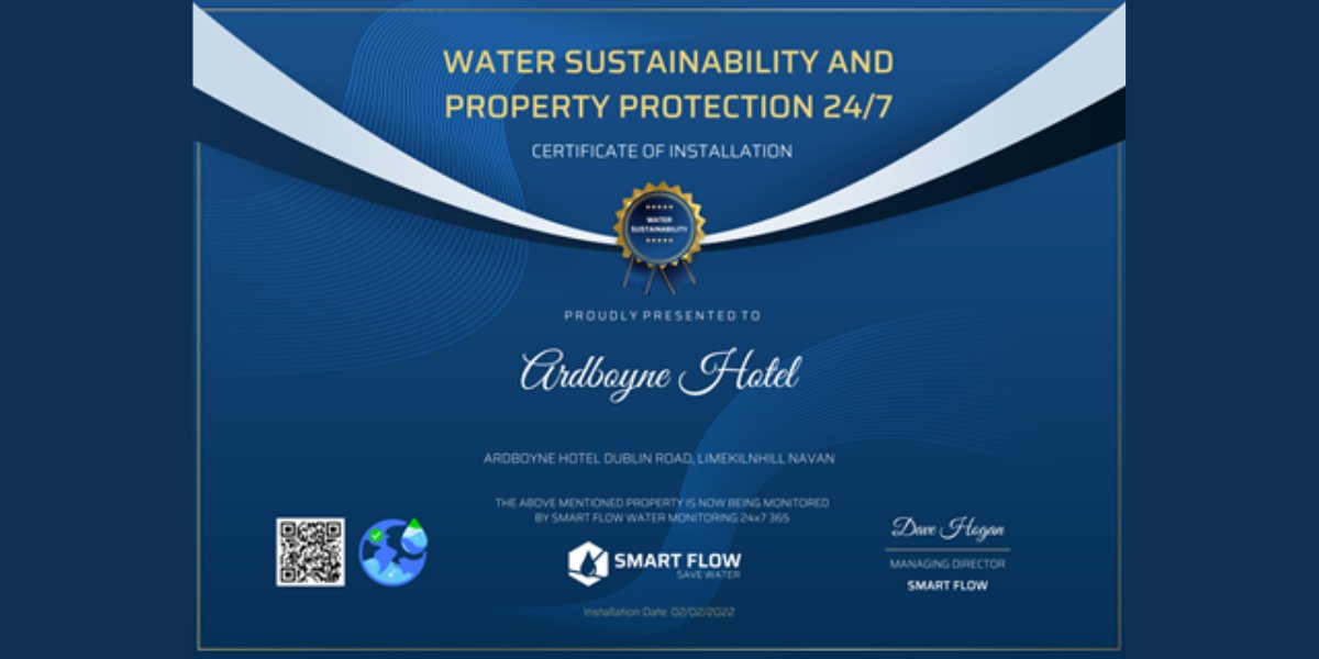 Newgrange Hotel Achieves Water Sustainability Milestone with SMART FLOW Partnership